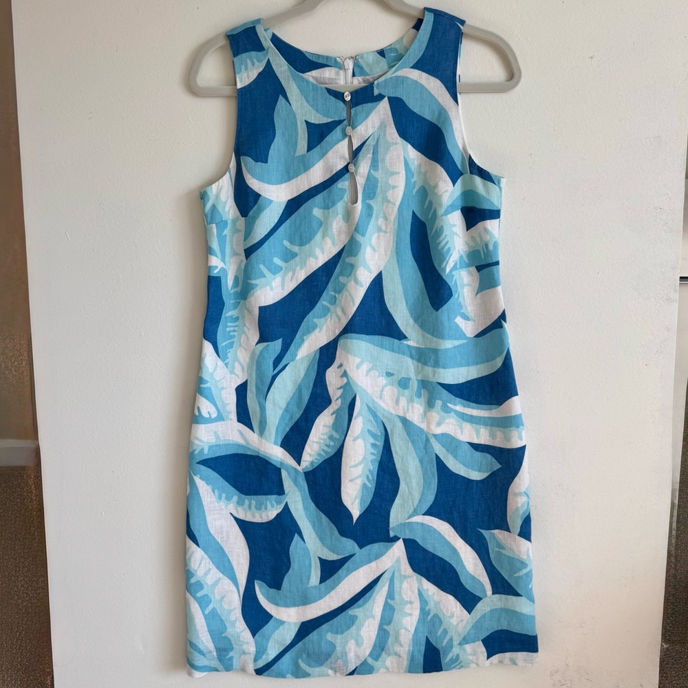 Island Company Light Blue Midway Castaway Shift Dress Size M